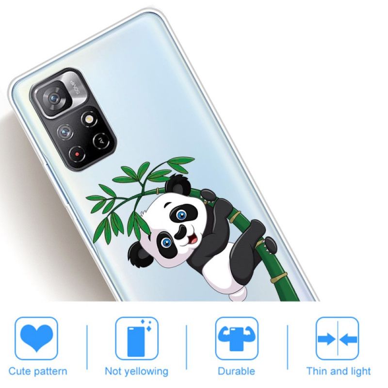 Cover Xiaomi Redmi Note 11 Pro Plus 5G Panda På Bambus