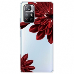 Cover Xiaomi Redmi Note 11 Pro Plus 5G Røde Blomster