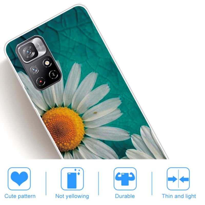 Cover Xiaomi Redmi Note 11 Pro Plus 5G Silicone Daisy