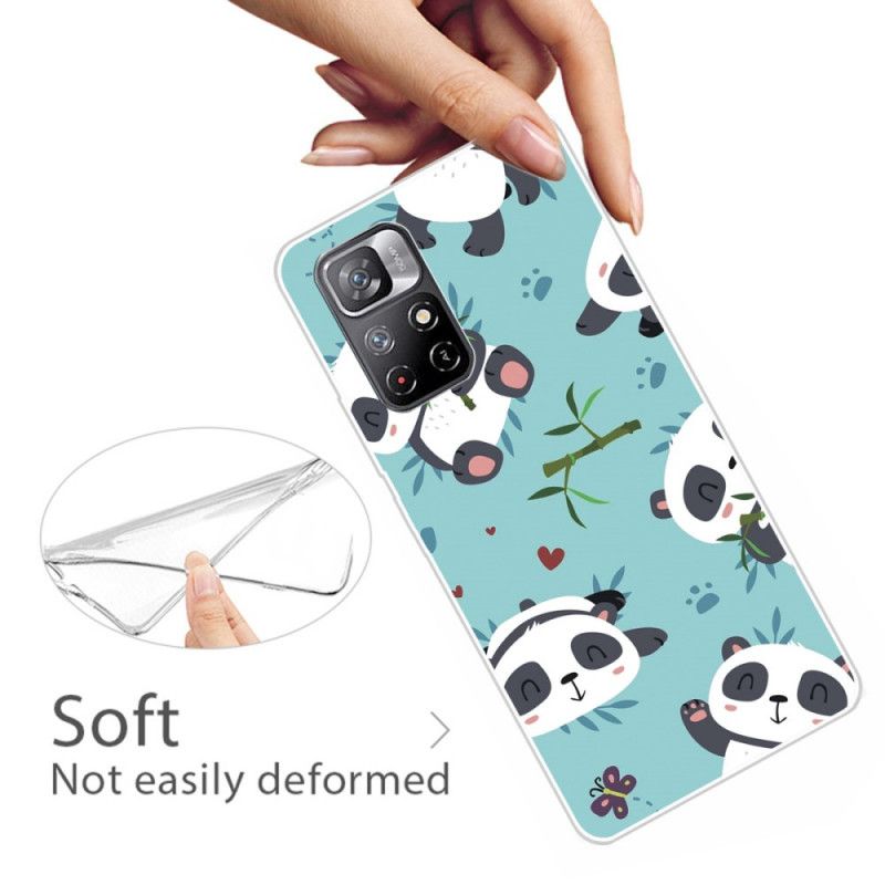 Cover Xiaomi Redmi Note 11 Pro Plus 5G Silikonebunke Pandaer