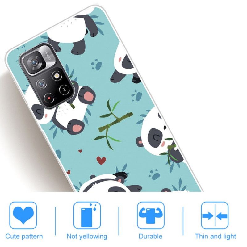 Cover Xiaomi Redmi Note 11 Pro Plus 5G Silikonebunke Pandaer