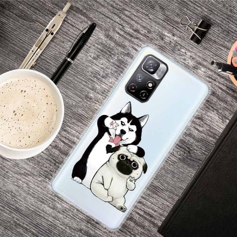 Cover Xiaomi Redmi Note 11 Pro Plus 5G Sjove Hunde