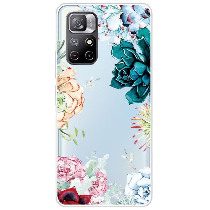 Cover Xiaomi Redmi Note 11 Pro Plus 5G Sømløse Akvarelblomster