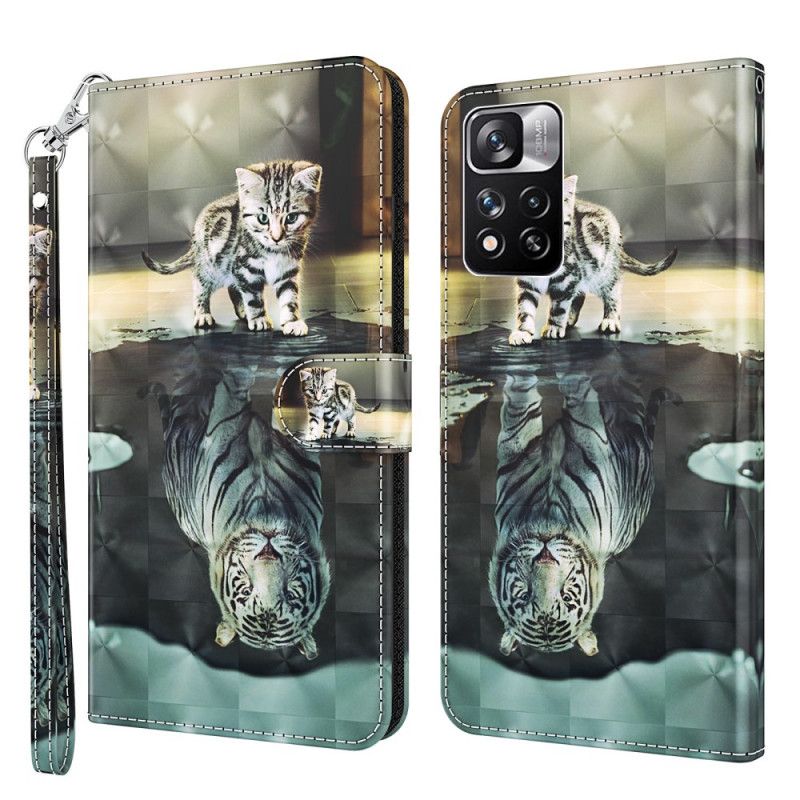 Flip Cover Xiaomi Redmi Note 11 Pro Plus 5G Ernest The Tiger 3d