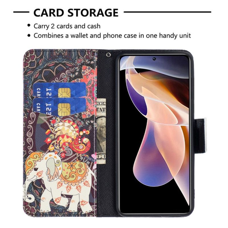 Flip Cover Xiaomi Redmi Note 11 Pro Plus 5G Indisk Elefant