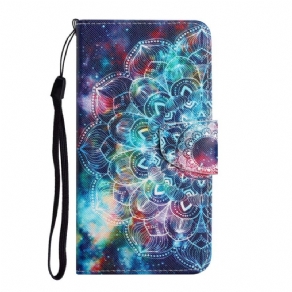 Flip Cover Xiaomi Redmi Note 11 Pro Plus 5G Med Snor Flashy Strappy Mandala