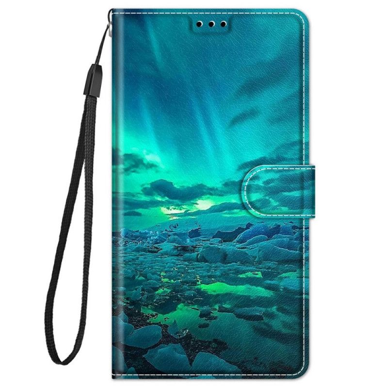 Flip Cover Xiaomi Redmi Note 11 Pro Plus 5G Med Snor Strop Landskab