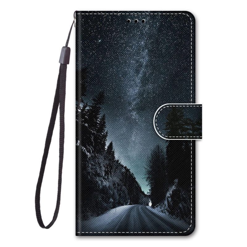 Flip Cover Xiaomi Redmi Note 11 Pro Plus 5G Med Snor Strop Landskab