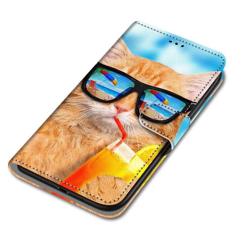 Flip Cover Xiaomi Redmi Note 11 Pro Plus 5G Med Snor Thong Star Cat