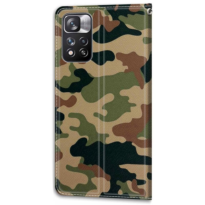 Flip Cover Xiaomi Redmi Note 11 Pro Plus 5G Militær Camouflage