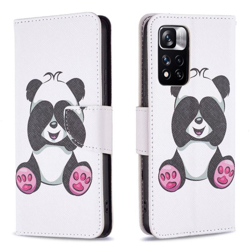 Flip Cover Xiaomi Redmi Note 11 Pro Plus 5G Panda Sjov