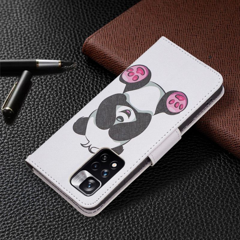 Flip Cover Xiaomi Redmi Note 11 Pro Plus 5G Panda Sjov