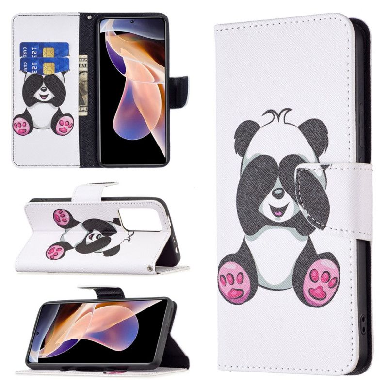 Flip Cover Xiaomi Redmi Note 11 Pro Plus 5G Panda Sjov