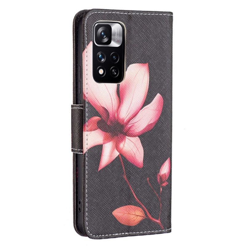 Flip Cover Xiaomi Redmi Note 11 Pro Plus 5G Pink Blomst