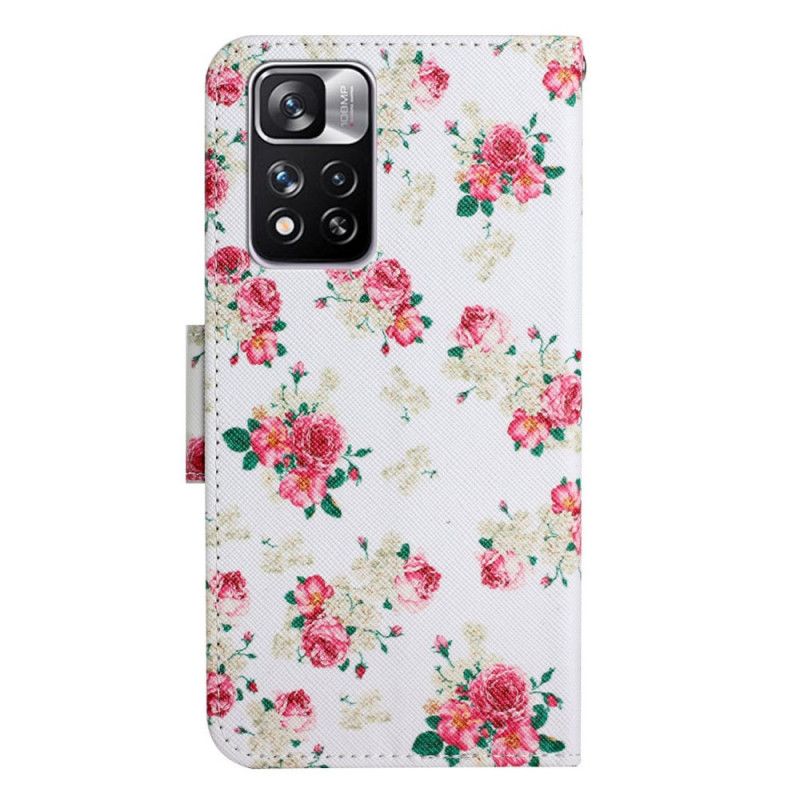 Flip Cover Xiaomi Redmi Note 11 Pro Plus 5G Royal Liberty Blomster