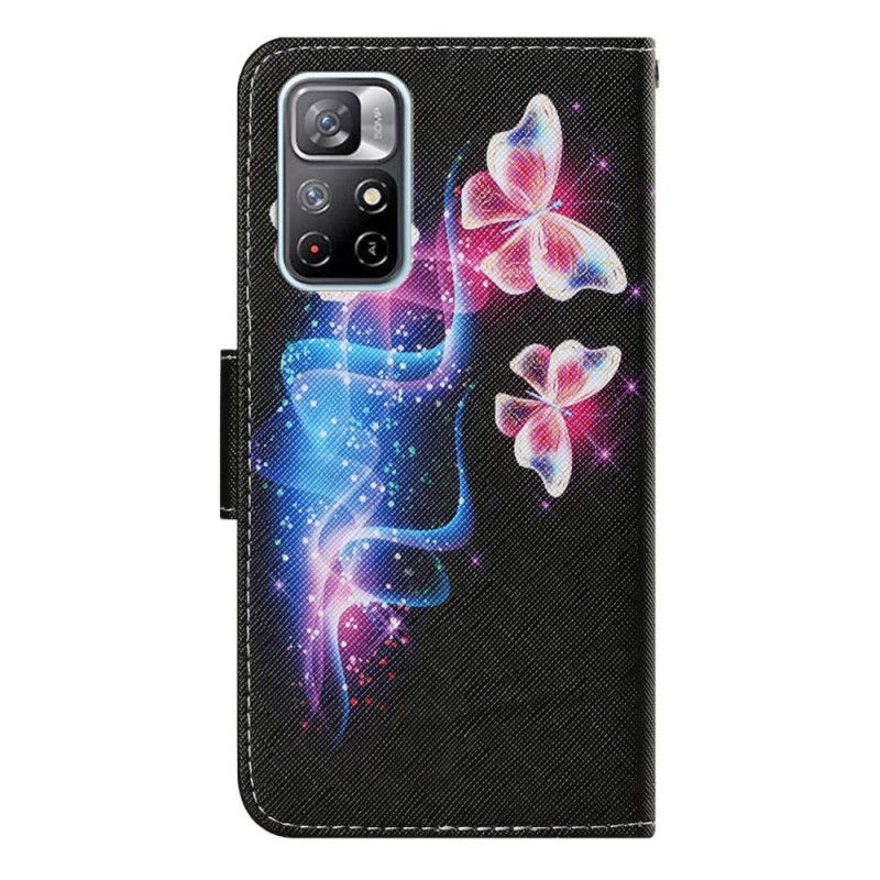 Flip Cover Xiaomi Redmi Note 11 Pro Plus 5G Sommerfugle Og Snor