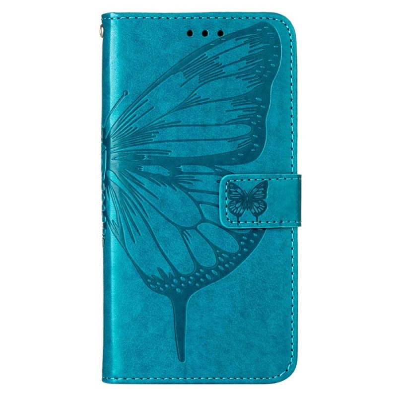 Flip Cover Xiaomi Redmi Note 11 Pro Plus 5G Sommerfugledesign Med Snor