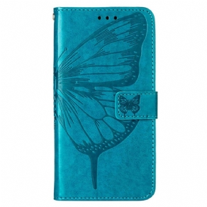 Flip Cover Xiaomi Redmi Note 11 Pro Plus 5G Sommerfugledesign Med Snor