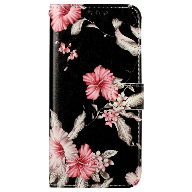 Læder Cover Xiaomi Redmi Note 11 Pro Plus 5G Blomsterstilen