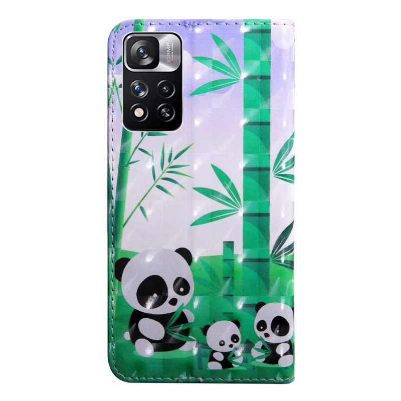 Læder Cover Xiaomi Redmi Note 11 Pro Plus 5G Pandaer