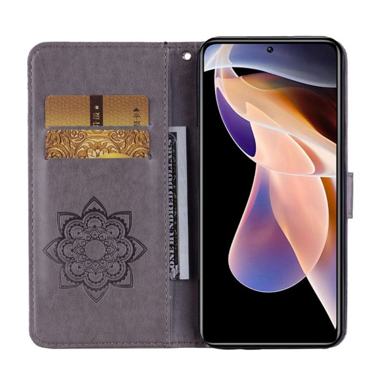 Læder Cover Xiaomi Redmi Note 11 Pro Plus 5G Ugle Mandala