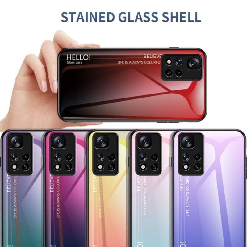 Mobilcover Xiaomi Redmi Note 11 Pro Plus 5G Hej Hærdet Glas