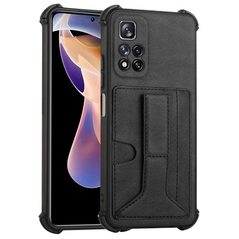 Mobilcover Xiaomi Redmi Note 11 Pro Plus 5G Læderholder Og Kortholder