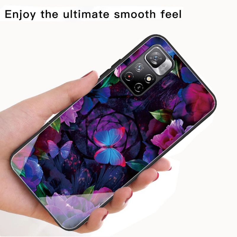 Mobilcover Xiaomi Redmi Note 11 Pro Plus 5G Sommerfuglevariation Af Hærdet Glas