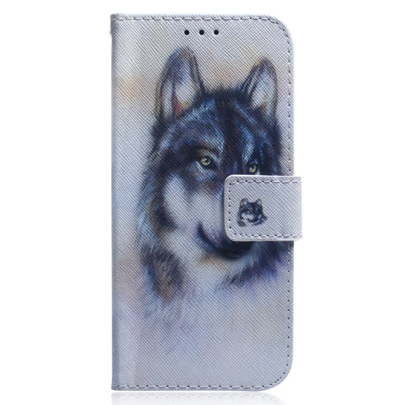 Flip Cover Poco F4 Akvarelhund