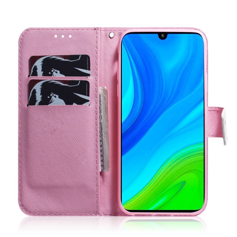 Flip Cover Poco F4 Pink Flower Panda