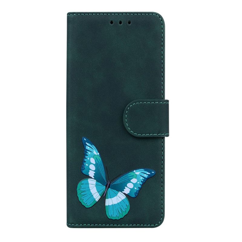 Flip Cover Poco F4 Sommerfugledesign