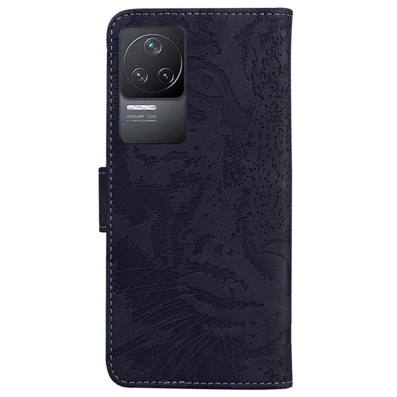 Flip Cover Poco F4 Tiger Footprint