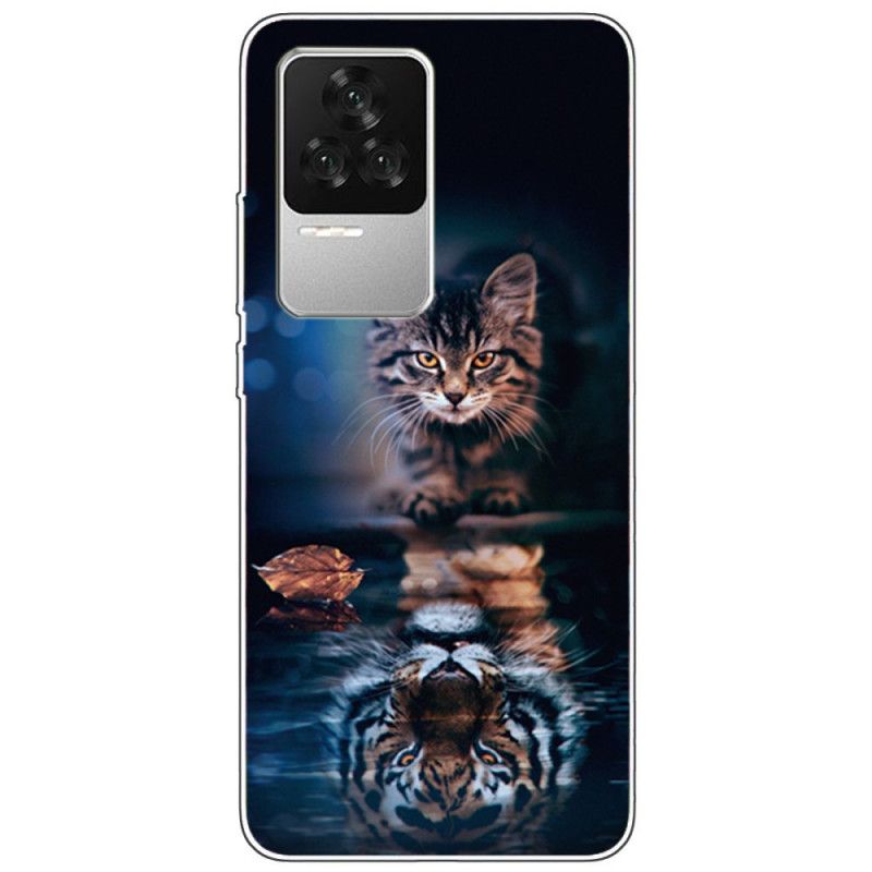 Mobilcover Poco F4 Siliconekat Og Tiger