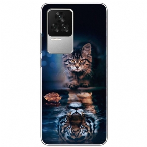 Mobilcover Poco F4 Siliconekat Og Tiger