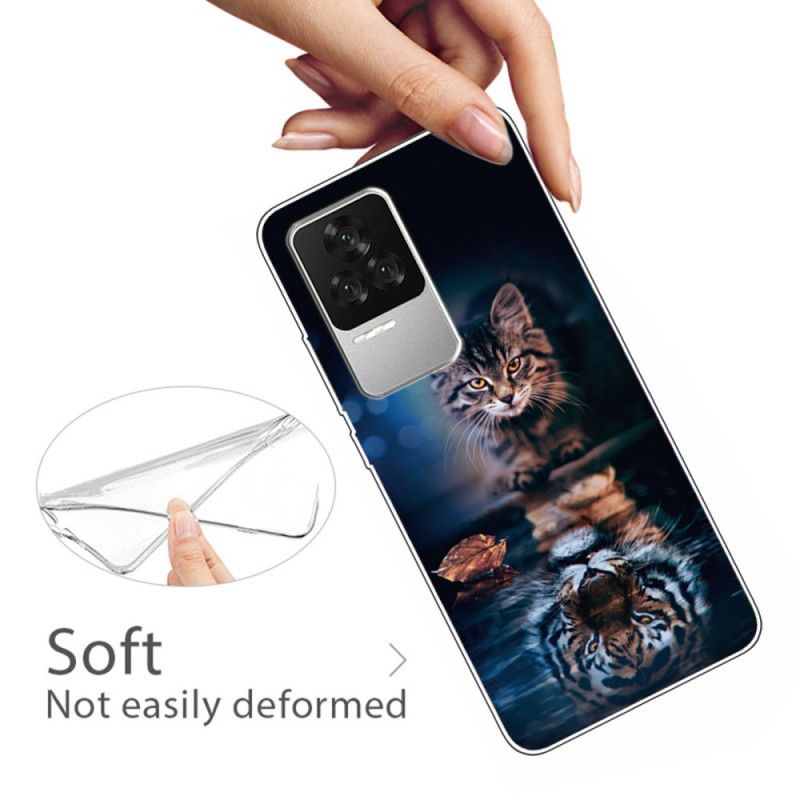 Mobilcover Poco F4 Siliconekat Og Tiger