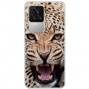 Mobilcover Poco F4 Siliconeleopard