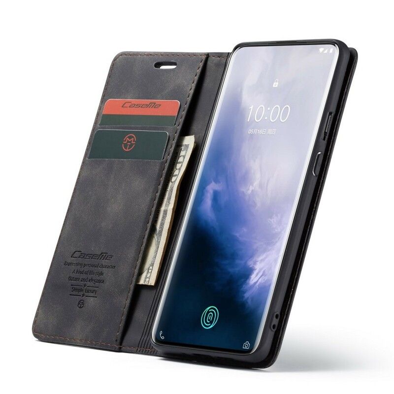 Cover OnePlus 7 Pro Flip Cover Caseme Kunstlæder