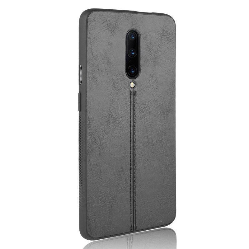 Cover OnePlus 7 Pro Søm Lædereffekt