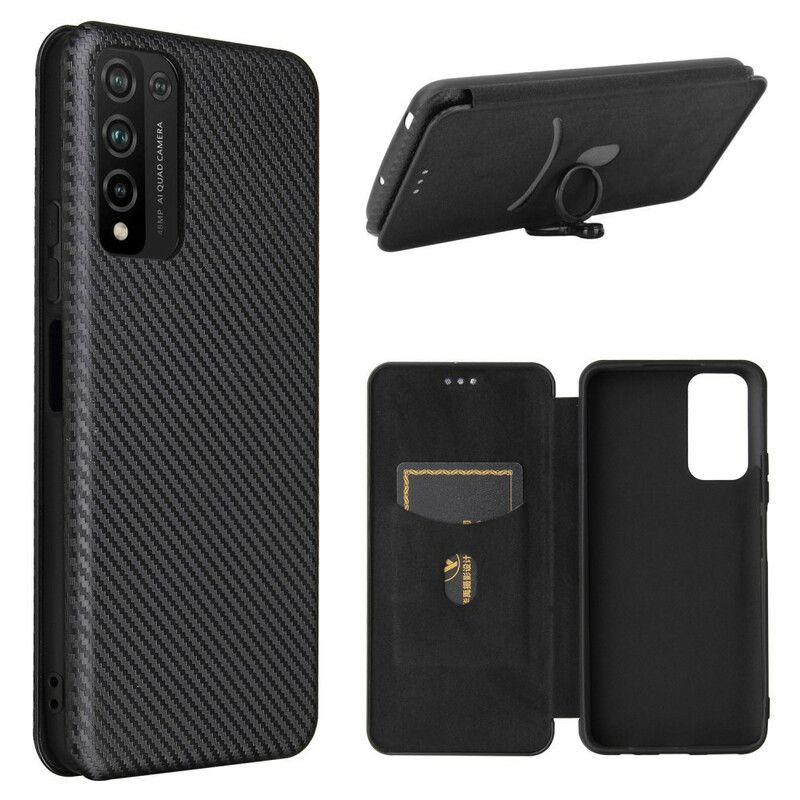 Cover Honor 10X Lite Flip Cover Kulfiber