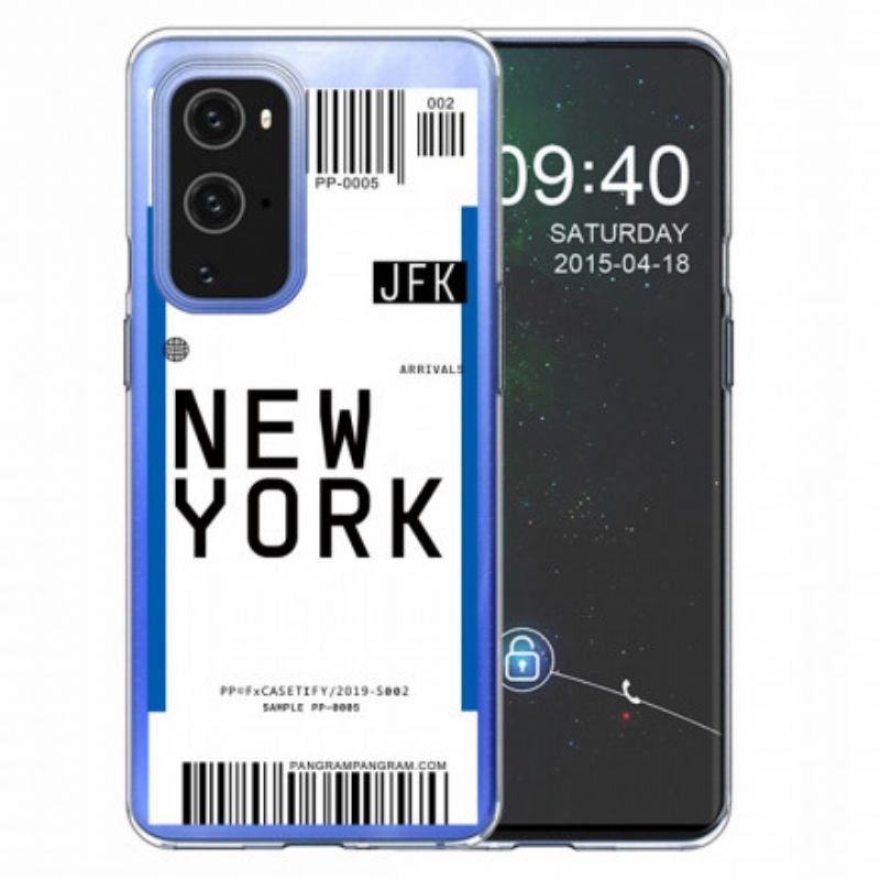 Cover OnePlus 9 Pro Boardingkort Til New York