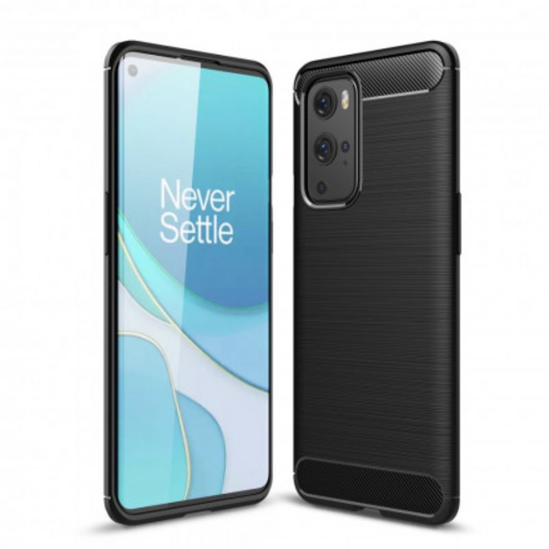 Cover OnePlus 9 Pro Børstet Kulfiber