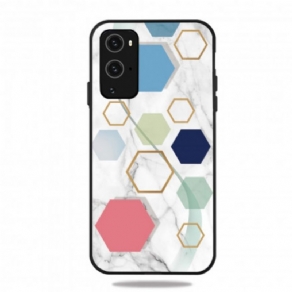 Cover OnePlus 9 Pro Farvet Geometri Marmor