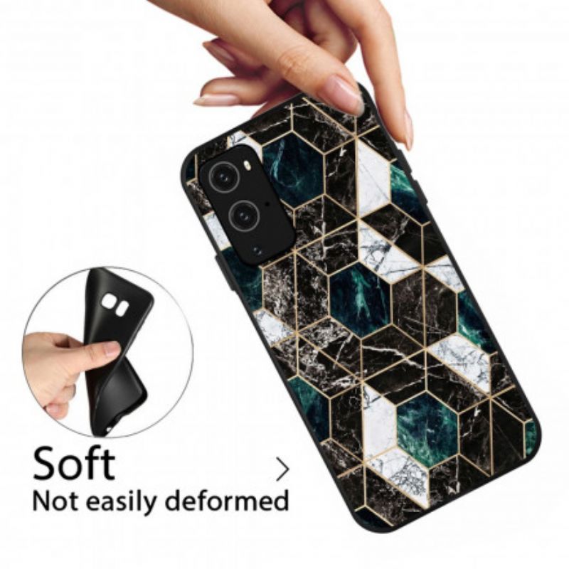 Cover OnePlus 9 Pro Farvet Geometri Marmor