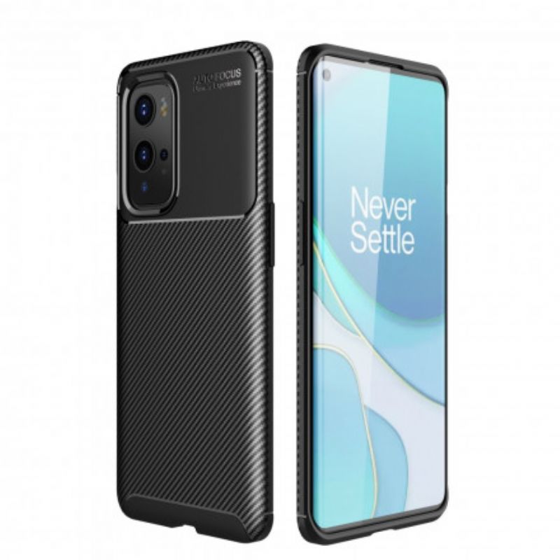 Cover OnePlus 9 Pro Fleksibel Kulfibertekstur