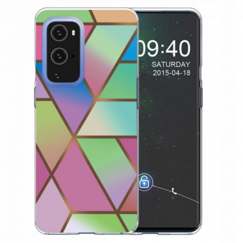 Cover OnePlus 9 Pro Geometrisk Marmor