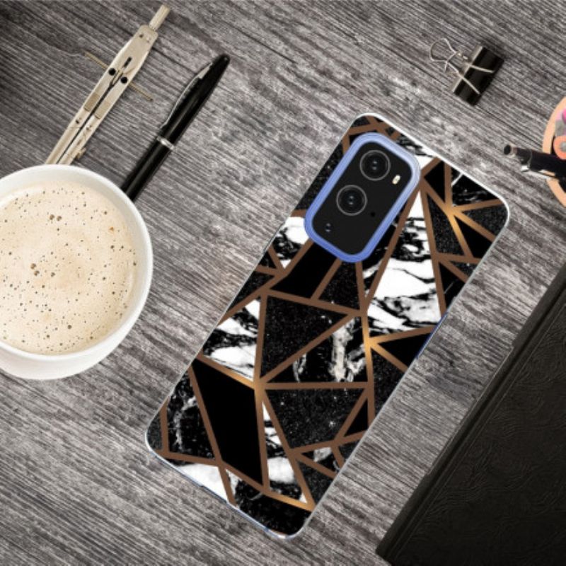 Cover OnePlus 9 Pro Geometrisk Marmor