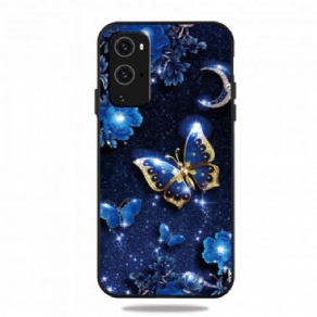 Cover OnePlus 9 Pro Gylden Sommerfugl