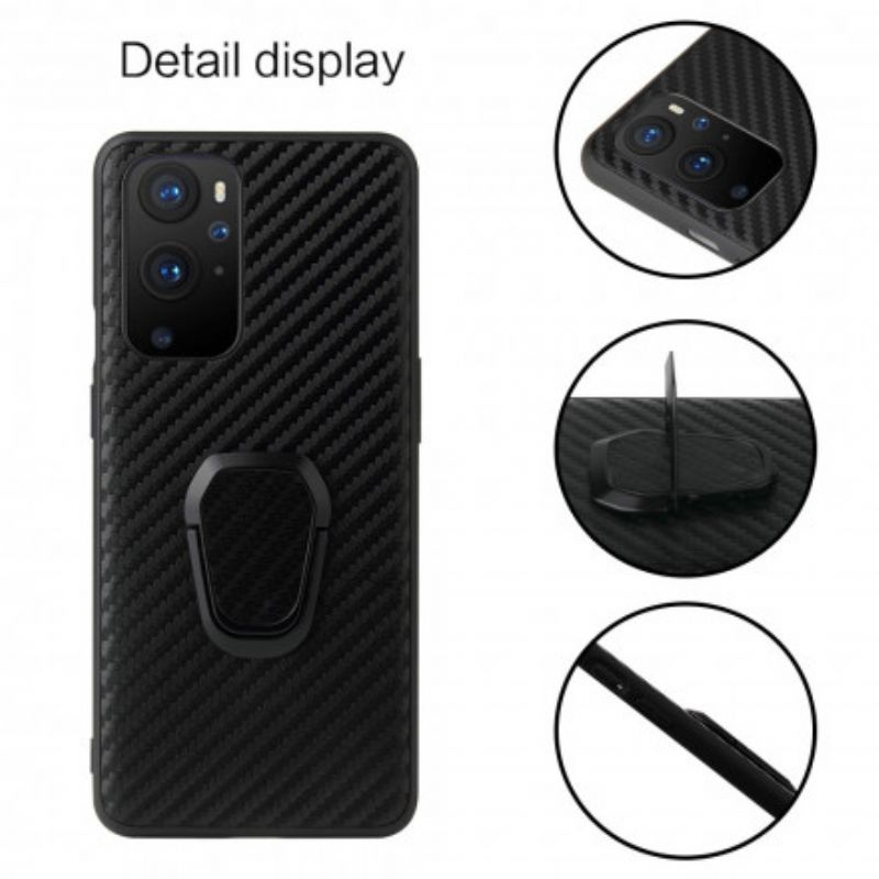 Cover OnePlus 9 Pro Sort Pailletring-støtte