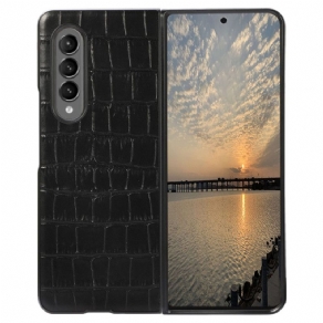 Cover Samsung Galaxy Z Fold 4 Ægte Krokodillelæder