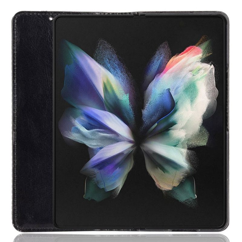 Cover Samsung Galaxy Z Fold 4 Flip Cover Retro Pen Rank